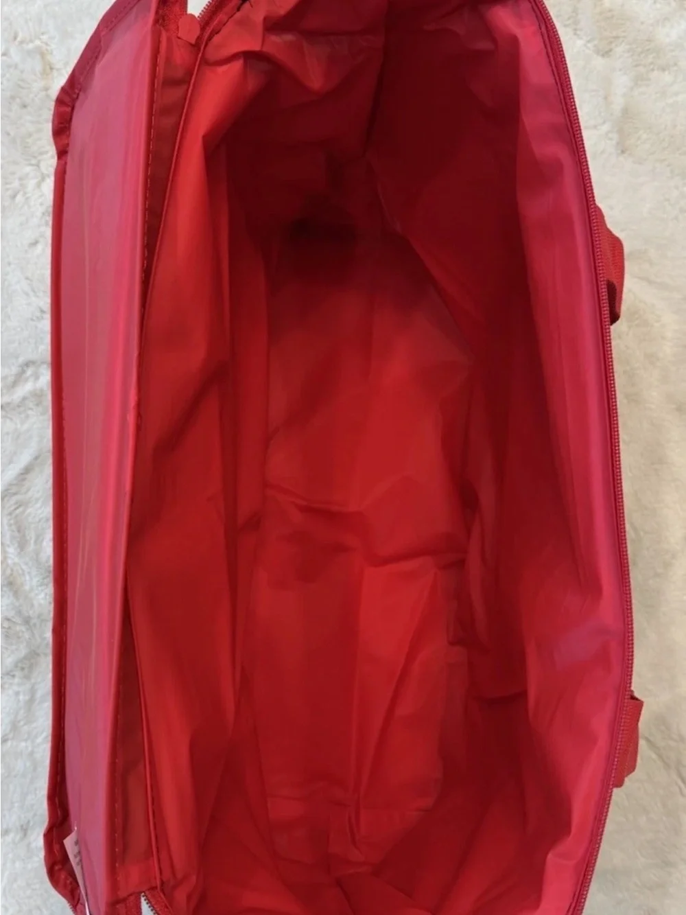 NWT, 2026 Trader Joe's Reusable Insulated Tote Bag in Black w Red handles & logo